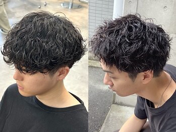 トゥイン 八王子(TWIN)の写真/波巻きスパイラルパーマが人気◎［メンズ/メンズパーマ/ツイストパーマ/ニュアンスパーマ/眉毛/八王子］