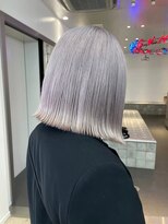 ゲーム 下北沢(GAME)&nbsp;ボブ白髪染め白髪ぼかしブリーチなしダブルカラー下北沢