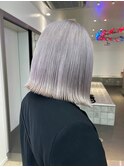 ボブ白髪染め白髪ぼかしブリーチなしダブルカラー下北沢