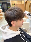 メンズショートヘアツーブロックマッシュ