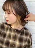 オシャレ感抜群インナーカラーベージュ！