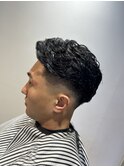 ブルーブラック＆アイロンパーマ34