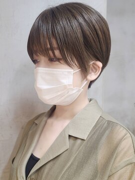 エリマ 武蔵小杉(elima) 武蔵小杉ショートボブイルミナカラーベージュカラー