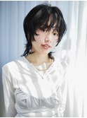ショート前髪カット顔周りレイヤーウルフカット_F20807