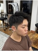 アップバング/メンズカット/大人メンズ/刈り上げショート
