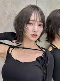 ミディアムヘア/暗めカラー/デザインカラー(新潟/万代）