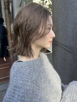 オアシス 表参道(OASIS) 透け感顔まわり似合わせ韓国くびれレイヤー切りっぱなしボブ