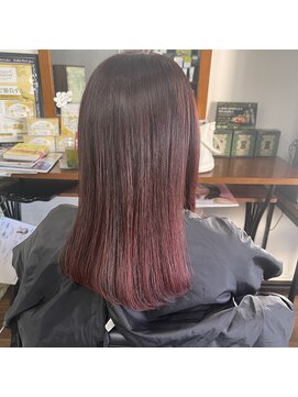 艶髪ワインレッド