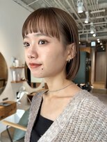 シーバイラヴィズム けやき通り2号店(Sea by LUVISM)&nbsp;ボブ/ミニボブ/オン眉/ベージュカラー