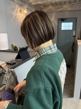 切りっぱなしボブ