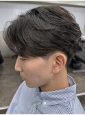 メンズセンターパートニュアンスパーマフェザーパーマ