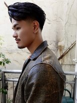 ノラ シブヤ(NORA)&nbsp;テーパーフェードローフェードオールバックセンターパート大人