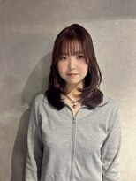 アンサム 下北沢店(UNSOME) ミディアムレイヤー/ピンクラベンダーブラウン/透明感カラー