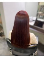エクファ ヘア シェリル 草津 南草津店(ex-fa hair cherir) ワンホンレイヤー/ミルクティーブロンド/ダークブルー/南草津