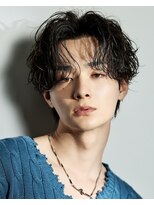 リップスヘアー 渋谷 annex(LIPPS hair)&nbsp;渋谷シャドウパーマスパイラルパーマウェーブセンターパート
