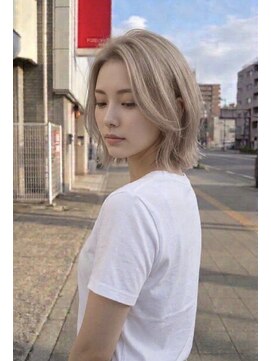 アッシュ 川崎店(Ash) ミルクティーベージュ　ブリーチあり