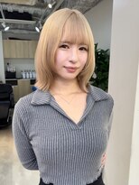 hyon myon/RISEbyREVO 綾瀬店【ヒョンミョン】&nbsp;ハッシュカット/デザインカラー/グレージュ[綾瀬駅/韓国ヘア]
