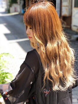 あるじゃんすー 神戸三宮店 ナチュラルほつれウェーブ#エクステ#神戸#グラデーションカラー