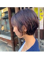 シーラス(cirrus)&nbsp;【mori担当】カシスレッド×ニュアンスパーマ20代/30代/40代