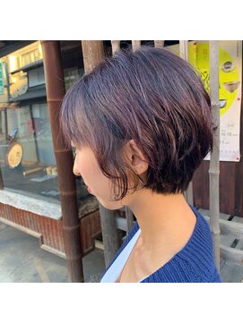 シーラス(cirrus) 【mori担当】カシスレッド×ニュアンスパーマ20代/30代/40代