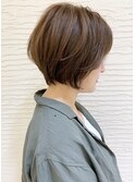 バッサリイメチェン　大人かわいい丸みショートボブ