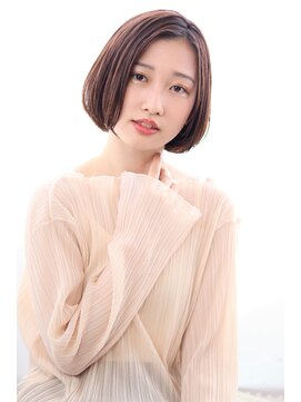 マルシェ(marche) 内巻きワンカールボブ 前髪なし20代30代40代50代