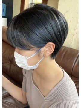 ノイ(neu) 似合わせカット耳かけマッシュショートグレージュ