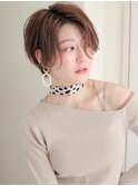 大人美人ショート小顔