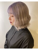 アース 三軒茶屋店(HAIR&MAKE EARTH) 三軒茶屋_レディース_ミディアム_ボブ_ラベンダーグラデーション
