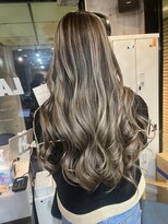 ラフ(LAFF)&nbsp;#バレイヤージュ#グレージュカラー#ボブウルフ#ココアベージュ