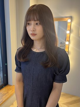 ヌープヘアーアイス(NUUP.hair ici) 大人可愛い小顔こなれカールチョコレートカラーブリーチなし