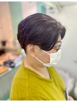 マティーナ ヘアー 池袋(Matina hair) 【ハンサムショートパープル刈り上げ】20代30代40代50代