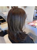 白髪ぼかしハイライト