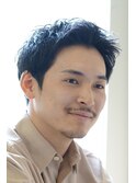 スパイキーショート　ブルーブラック　パンク　c