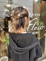 アンフルール(Un Fleur)&nbsp;ふわふわハーフアップアレンジ