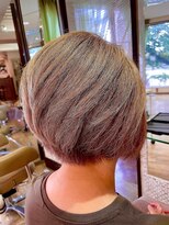 ビゼン 東伏見本店(hair make BIZEN)&nbsp;ふんわりグラデーションボブ＋白髪ぼかしカラー