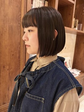 ビュートリアム265(BEAUTRIUM 265) ★イメチェン地毛から赤みなしブラウンボブ切りっぱなし前髪銀座