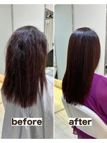 シゲ 自由が丘店(SHIGE) 乾かすだけでまとまる地毛風髪質改善ストレート40代50代縮毛矯正