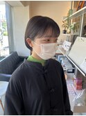 ショートボブ/耳かけボブ/ミニボブ/黒髪