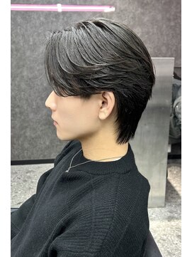 メンズサロン スライバイリアオオサカ(Sly By Ria OSAKA) ～毛流れセンターパートウルフ～【大阪/梅田】