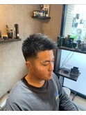 スパイキーフェード×ベリーショート×バーバースタイル