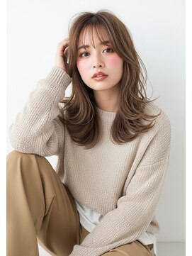 ライフイズモーメント 浜松富塚店(Life is...Moment) 大人ベージュカラー×顔まわりレイヤーカット