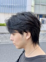 ディライト(Delight)&nbsp;毛流れニュアンスフェザーパーマセンターパートウルフ韓国ヘア