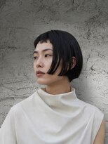 吉 船橋(kici) 船橋/暗髪コンパクトボブ/短め前髪/顔まわりカット