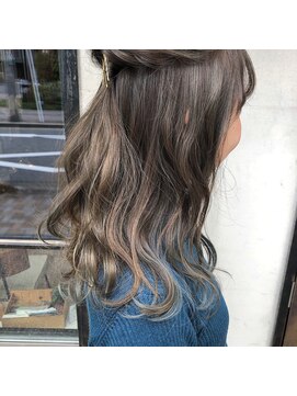 ヘアー アイス カンナ(HAIR ICI Canna) グレージュの特盛りハイライト