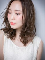 カバーヘアアンドスパ ブリス 浦和(COVER HAIR&SPA bliss) センターパートx無造作カールの大人セミディw浦和20代30代40代