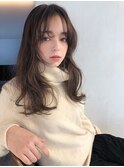 オリーブベージュ_ネオウルフ外ハネボブアッシュブラウン
