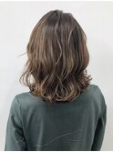ミディアム20代30代40代イメチェンフルバング似合わせカット美髪