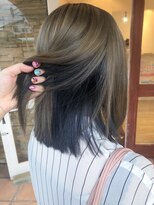 オシャマヘアー ウエスト店 インナーブルー