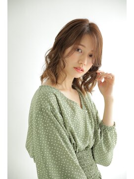 ミル(MILE.) コテ巻き風パーマ/波巻パーマミデイアム